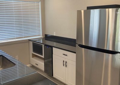 Basement with kitchen